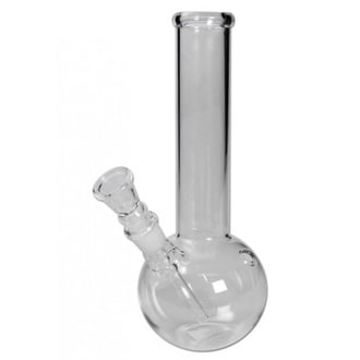 Glass Bong Straight with Round Base