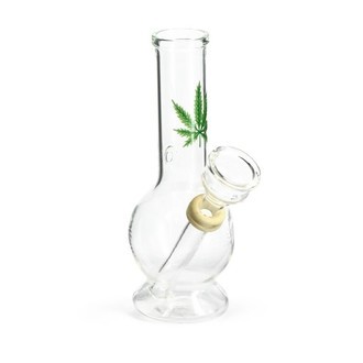 Glass Bong Small Leaf