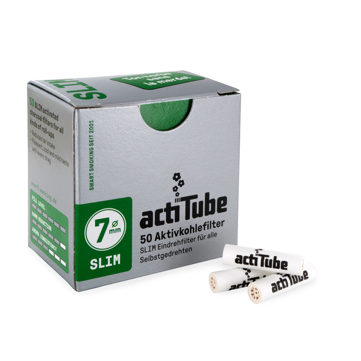 ACTITUBE 240 filters Regulars with active carbon-based ingredients