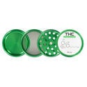 Metal Grinder Black Leaf THC (4 parts)