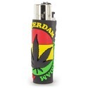 Lighter Clipper Rasta Leaf