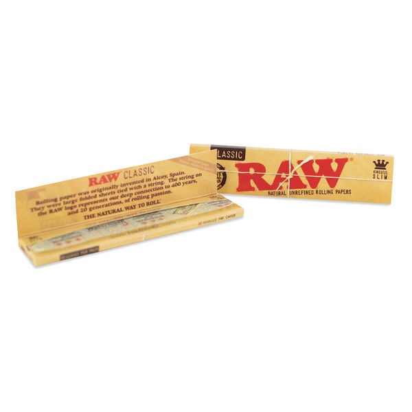 FEUILLES A ROULER RAW KING SIZE SLIM CLASSIC pas cher pour votre CBD