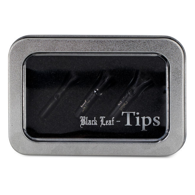 Black Leaf 3 Tips für 7mm Filter in Dose- mit einem Aktivk Aus Borosilikatglas