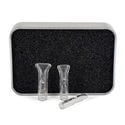 Black Leaf glass tips (3 pcs)