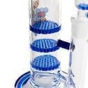 Glass Bong 'Triple HoneyComb'