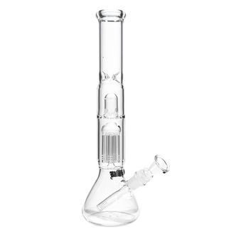 Black Leaf Glass Percolator Icebong with Dome Diffusor