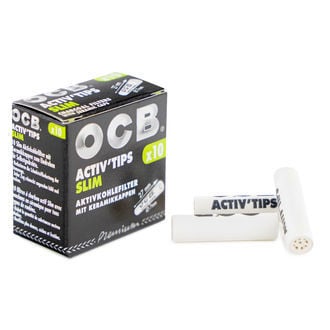 OCB Activ'Tips Slim Activated Charcoal Filters