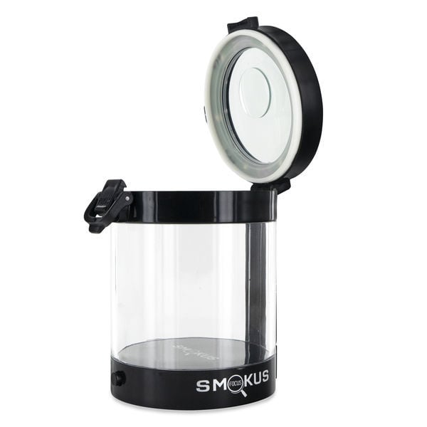 Eclipse Jar by Smokus Focus - Stash Jar with LED Magnification