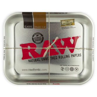 RAW Rolling Tray Silver