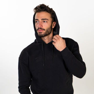 Zamnesia Embroidered Hoodie | Black