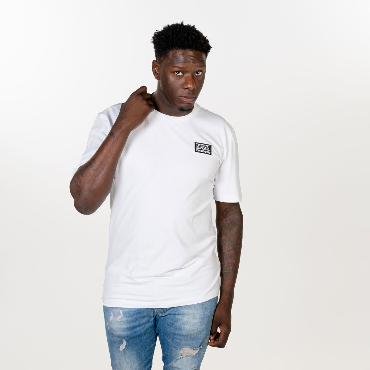 Icon Graphic T-Shirt White - Zamnesia
