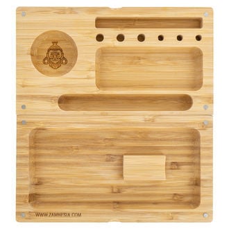 Bamboo Rolling Stash Tray (Zamnesia)