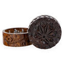 Carved Rosewood Grinder Small