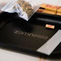 All Black Metal Rolling Tray (Zamnesia)