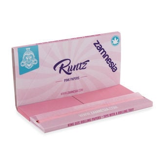 Blättchen in pink 'Runtz' Kingsize + Tips + Tablett (Zamnesia)