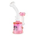 Glass Bong Clear Pink (Breit)