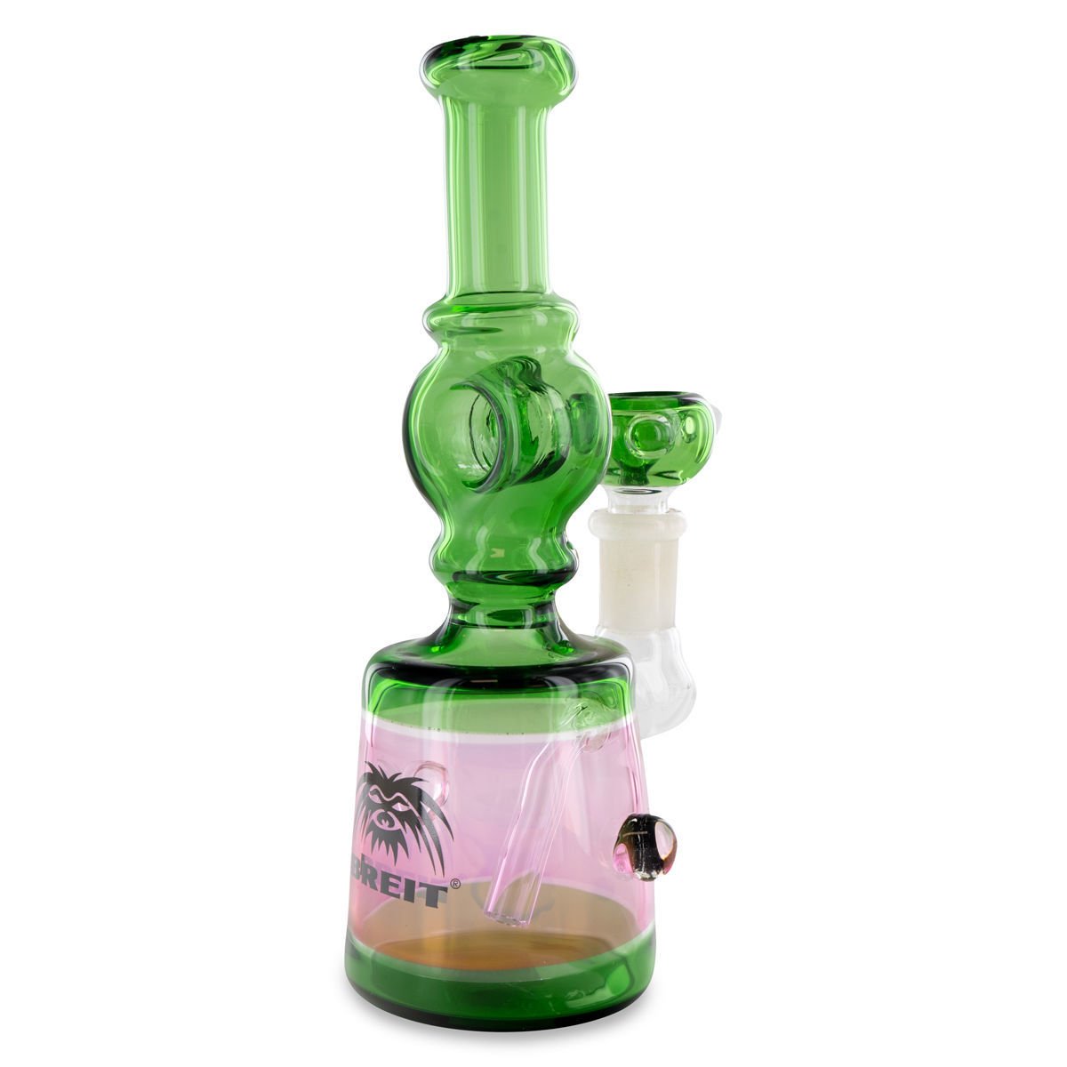 Mini Glass Bong Push Bowl Breit Zamnesia