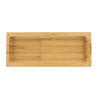Bamboo Triple Flip Rolling Tray (RAW)