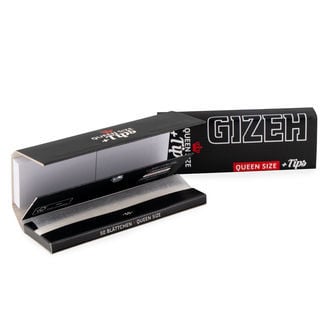 Gizeh Queen Size Slim Rolling Papers + Tips