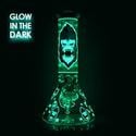 Glow in the Dark Gorilla Triple Thick Bong