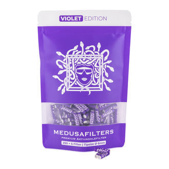 Activated Charcoal Tips Violet (Medusafilters)