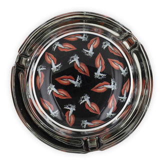 Glass Ashtray Hotlips