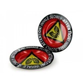 Metal Ashtray Attention! Inhale Slowly