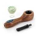 Hybrid Glass/Wood Pipe Bright