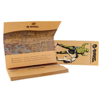 G-Rollz Unbleached Rolling Papers + Tips & Tray