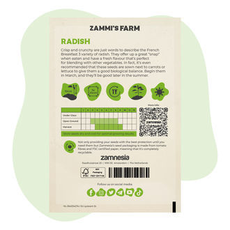 Radish 'French Breakfast 3' (Raphanus sativus) Seeds