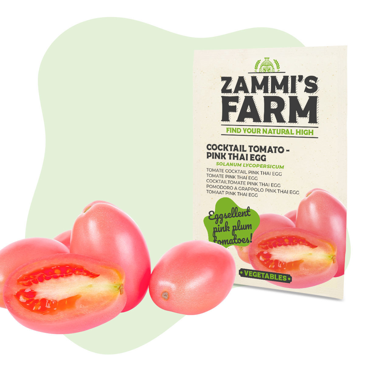 Thai Pink Egg Cocktail Tomato (Solanum lycopersicum) Seeds