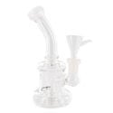 Glass Percolator Bubbler (Black Leaf)