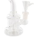 Glass Percolator Bubbler (Black Leaf)