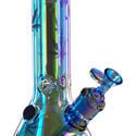 Beaker Ice Bong Rainbow (Black Leaf)