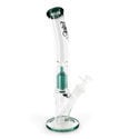 Glass Ice Bong with Percolator (Black Leaf)