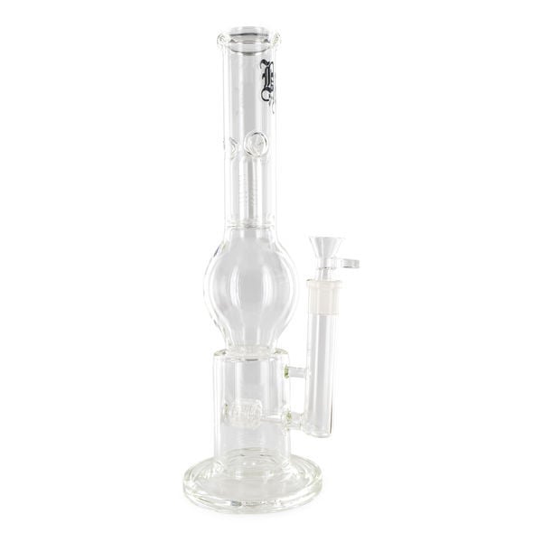 hul Uafhængig levering Triple Percolator Glass Bong | Black Leaf - Zamnesia