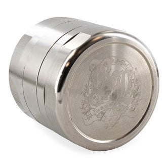 Stainless Steel Deluxe Grinder (Black Leaf)