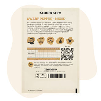 Dwarf Pepper 'Mixed' (Capsicum annuum) Seeds