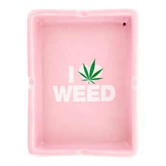 Ceramic Ashtray ''I Love Weed''