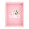 Ceramic Ashtray ''I Love Weed''