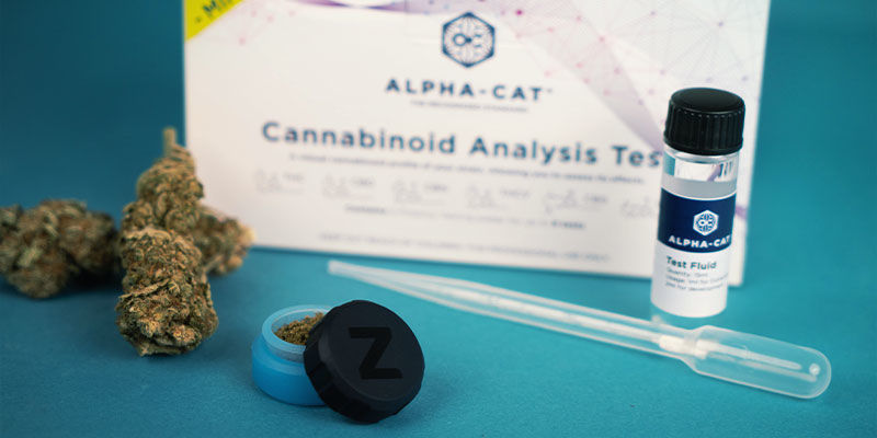 Welches Cannabisprodukt kann man mit dem Alpha-Cat Cannabinoid Test Mini Kit testen?