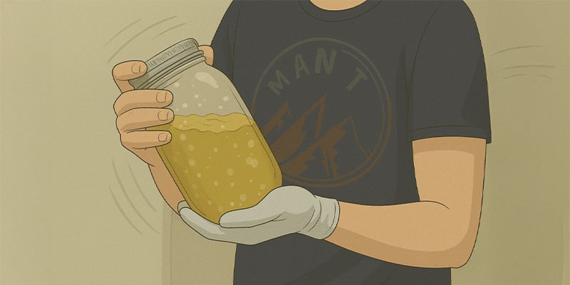 6. Flüssigkultur mit Sauerstoff versorgen