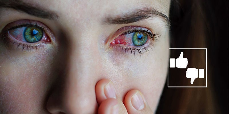 Sind rote Augen schlecht für Dich?