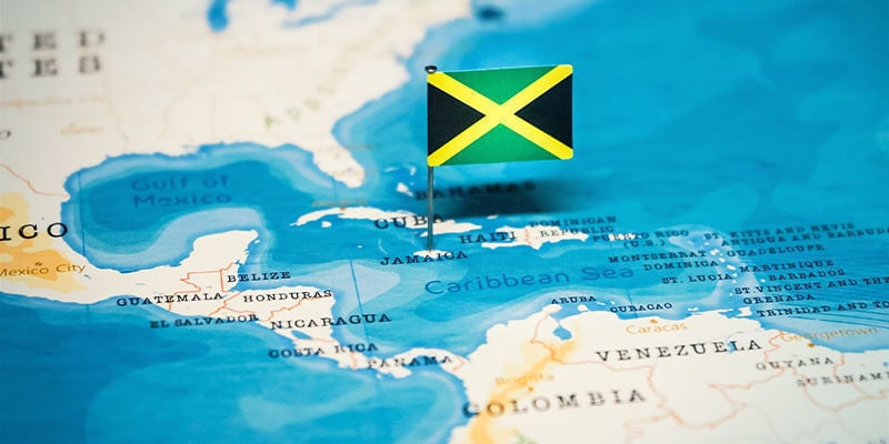 Jamaika Cannabis Karte