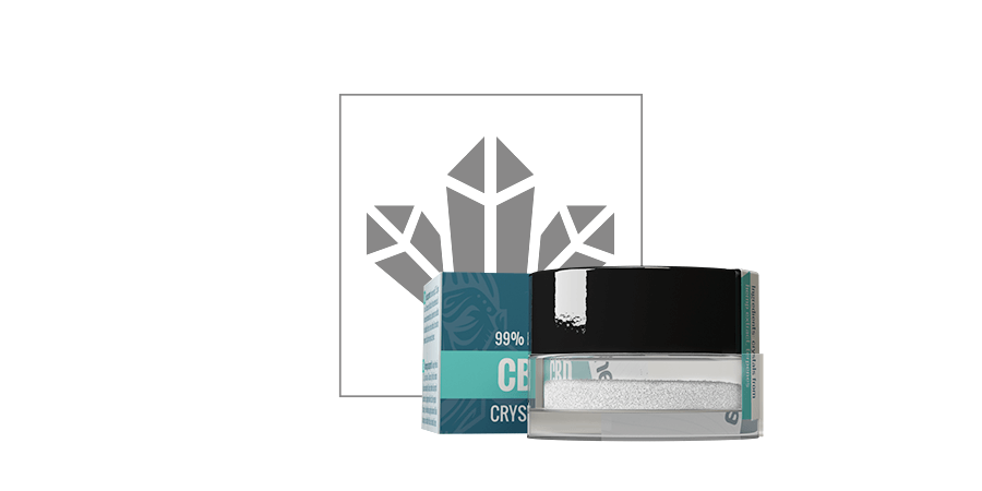 Cristaux de CBD purs à 99% (Zamnesia)