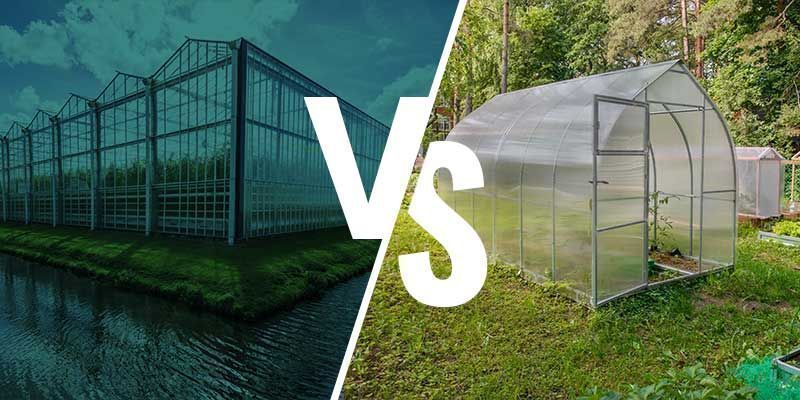 Die Unterschiede zwischen Gewächshaus- und Wintergartenanbau