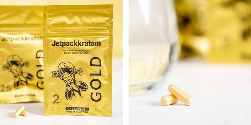 Jetpackkratom Gold Extrakt - Kapseln