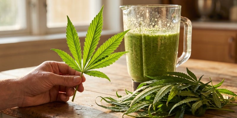 Eating raw cannabis Eating raw cannabis