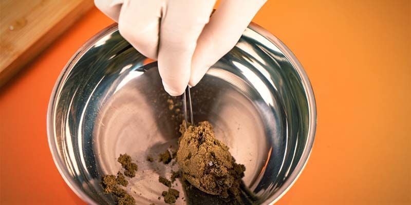 Place Your Kief In A Stainless Steel Bowl