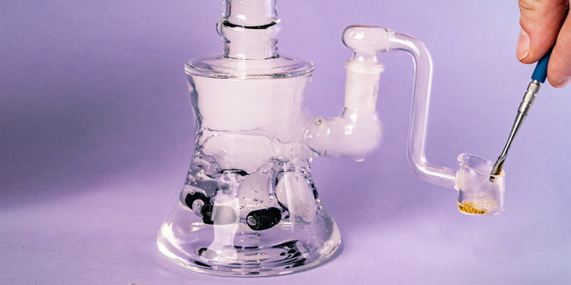 Glass Percolator Bong Amsterdam, Purple